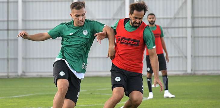 Konyaspor’umuz günü tek antrenmanla değerlendirdi