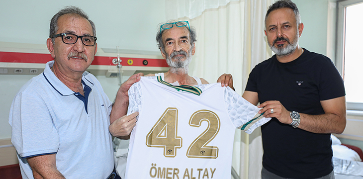 Başkanımız Ömer Korkmaz Ömer Altay'ı ziyaret etti