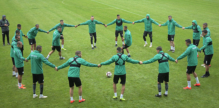 Takımımız yoğun yağmur altında yapılan antrenmanla hazırlıklarını sürdürdü